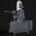 Automatic Weapon System With Turret Structure Radar Sensor And Cannon Barrel 3d model