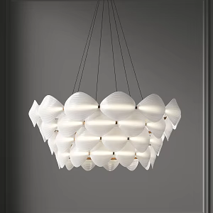 Light Luxury Chandelier 3d model