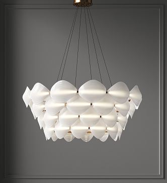 Light Luxury Chandelier 3d model