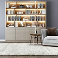 Modern Bookcase Simple Bookcase 3d model