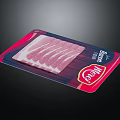 More Brand Bacon Slices in Red and Blue Packaging Design
