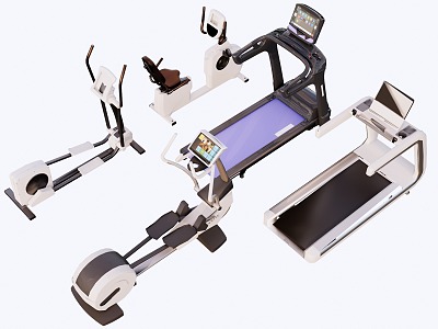 Fitness Equipment 3d model