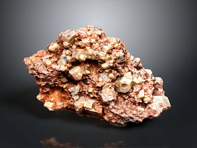 Natural Wooden Stone With Earthy Brown Texture And Rough Surface 3d model