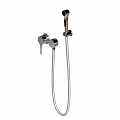 Modern Bathtub Faucet With Handheld Shower Flexible Hose And Chrome Finish