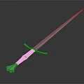 Modern Sword Officer Sword Long Sword Sheath 3d model