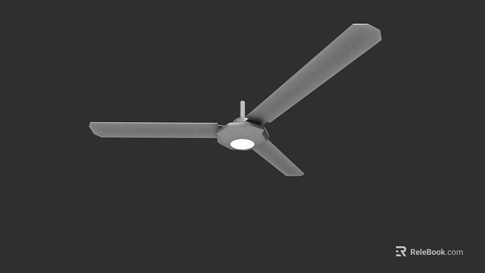 Modern Ceiling Light With Fan Contemporary Design For Home Interior Decor 3d model 
