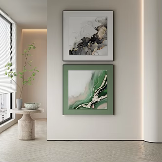 modern decorative painting 3d model