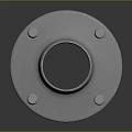 Durable Automotive Metal Flange Part With Secure Bolts And Circular Design