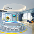 Modern Kindergarten Bowu Science Exploration Room 3d model