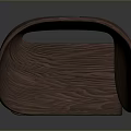 Unique Modern Wooden Chair Featuring Curved Design And Sleek Minimalist Structure