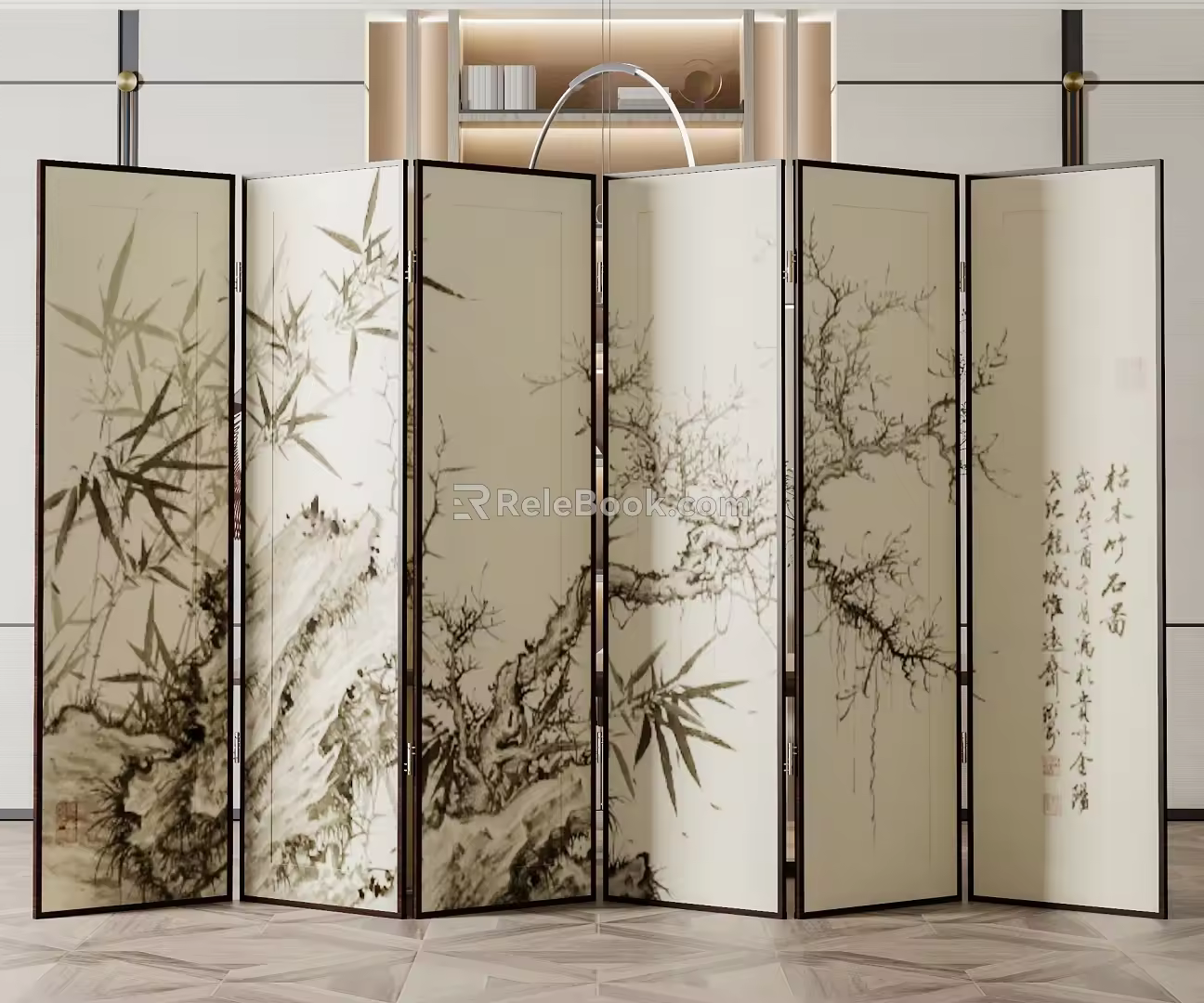 Screen partition 3d model