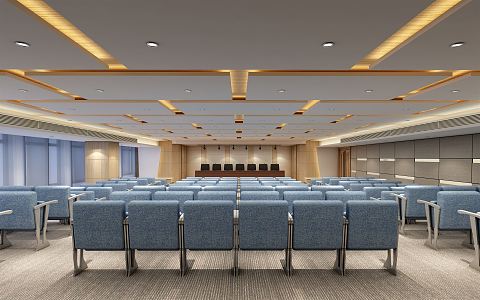 Modern Conference Hall Multifunctional Conference Room Lecture Hall Stage 3d model