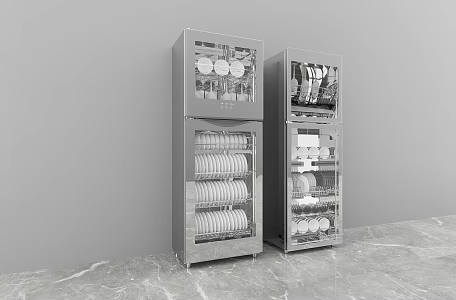 Modern minimalist tooling disinfection cabinet 3d model