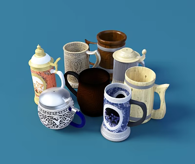 European Cup Food Drink 3d model