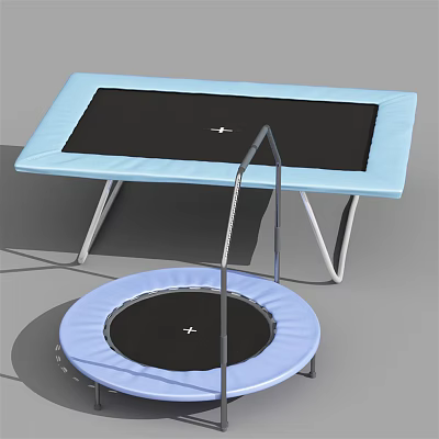 Modern Trampoline Fitness Equipment Trampoline 3d model