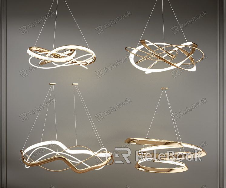 Light Luxury Special-shaped Chandelier Chandelier Combination model