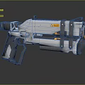 Modern Submachine Gun Sci-Firearms Sci-Fi Game Gun Games Firearms Game Gun 3d model