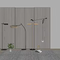 Modern lighting combination floor lamp combination 3d model