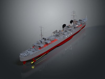 Modern Warship Ship Warship 3d model