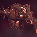 Sci Fi Rifle Launcher Power Atomic Gun Photon Gun Particle Gun PBR Shotgun 3d model