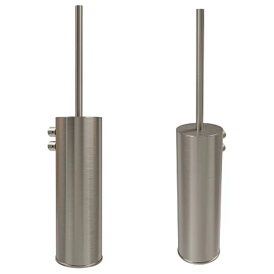 Practical Modern Stainless Steel Silver Bathroom Accessories With Double Cylinder Design 3d model