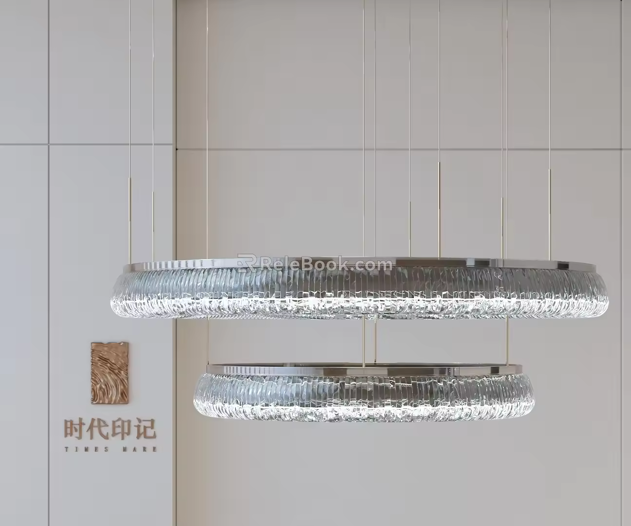 Modern chandelier 3d model