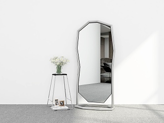 Mirror Ornaments Mirror Decoration Floor Mirror Fitting Mirror Full-length Mirror 3d model