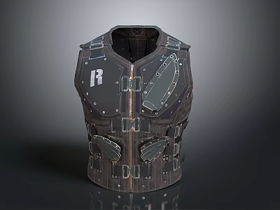 Modern Bulletproof Vest Tactical Vest Vest Tactical Vest 3d model