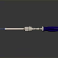 High Quality Hardware Screwdriver With Blue Handle Metal Shaft And Reflective Design