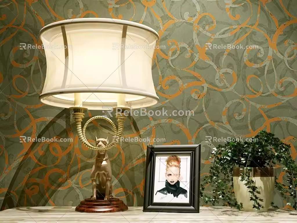 Table lamp 3d model