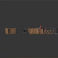 Modern Wooden Office Furniture Set With Desk Chair Cabinet And Table