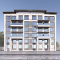 New Chinese-style Residential Building Multi-storey Residence 3d model