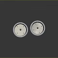 Two Textured Stone Washing Basins For Daily Household Laundry Use