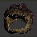 Modern Crocodile Specimen Alligator Nile Alligator 3d model