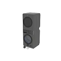 Modern Stackable Washer And Dryer Home Appliances In White And Black 3d model