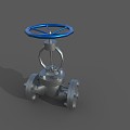 Cast steel globe valve globe valve 3d model