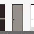 Modern Flush Doors Featuring Brown Beige And Frosted Glass With Sleek Frames
