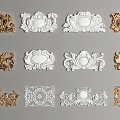 European-style carved 3d model