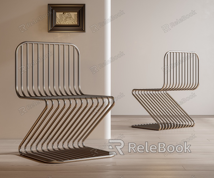 Stainless Steel Dining Chair model