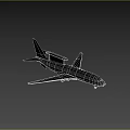 Gray Passenger Aircraft With Prominent Top Radar Dome And Extended Wings Structure
