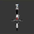 Vintage Red And White Motorcycle With Number 12 Black Seat And Silver Wheels Design