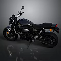 Black Modern Motorcycle Featuring Sleek Body Design Comfortable Seat And Stylish Mirrors