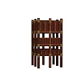 Ancient Architecture Wooden Framework Multi Story Traditional Structure With Decorative Elements
