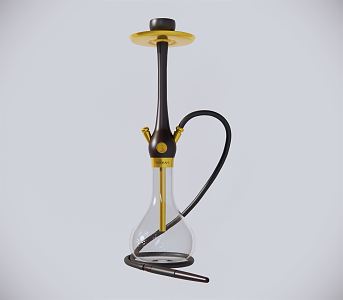 Modern hookah decorative ornaments 3d model