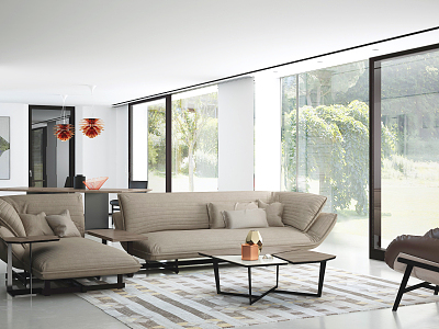 Modern Living Room Sofa Combination model