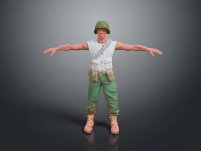 Soldier Image Soldier Soldier Soldier Character Game Character Realistic Character 3d model