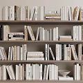 Rows Of Bookshelves Filled With Various Books And Magazines In Interior Space