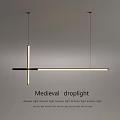 Medieval Droplight Featuring Classic Metal Structure and Vintage Candle Design 3d model