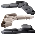 Modern Alien Multiplayer Corner Sofa Collection 3d model