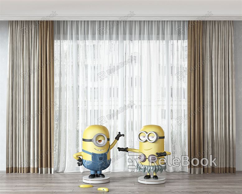 Modern Curtain Fabric Curtain model